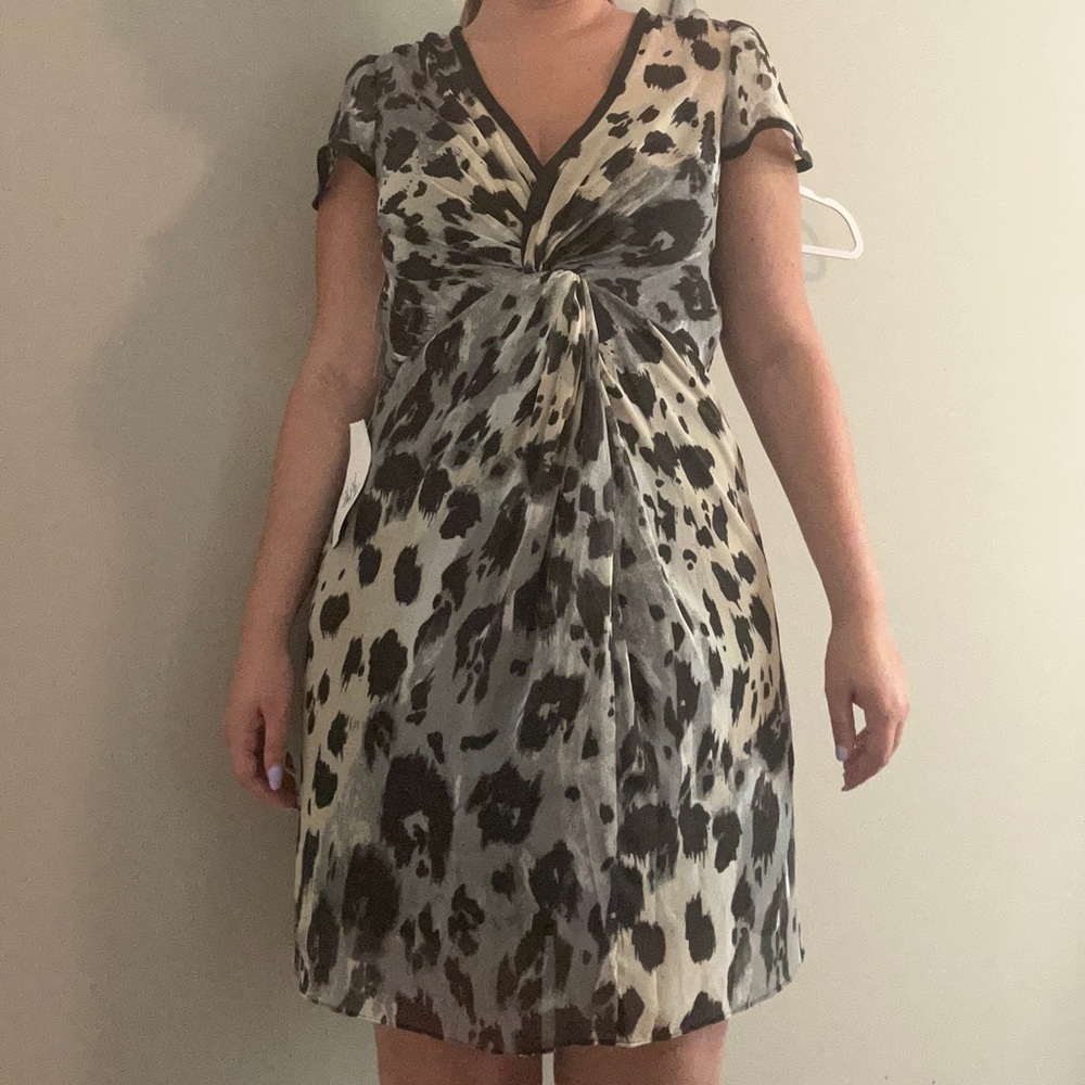 NWT Adrianna Papell Animal Print Dress Size 10